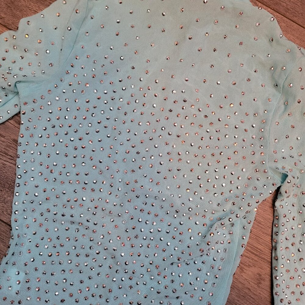 Dollskill Banjul bejeweled blue bodysuit! - Picture 2 of 6